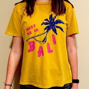 Yellow “Meet me in Bali” Tee